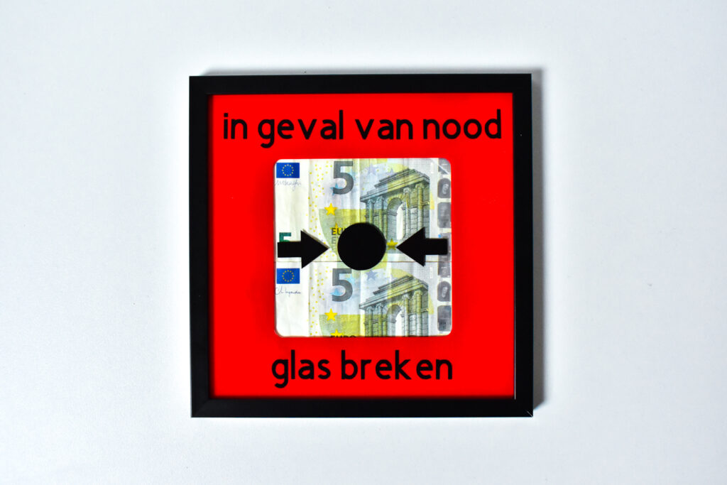 Fotolijstje In geval van nood glas breken Mevrouw Plakband